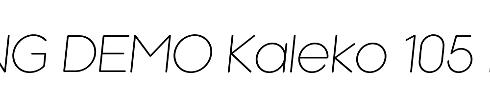  DEMO Kaleko 105 Round Italic