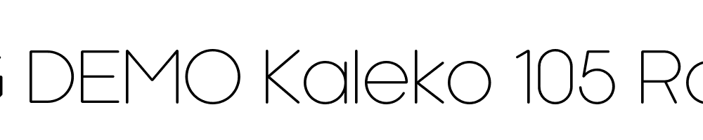  DEMO Kaleko 105 Round Regular