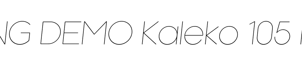  DEMO Kaleko 105 Round Italic