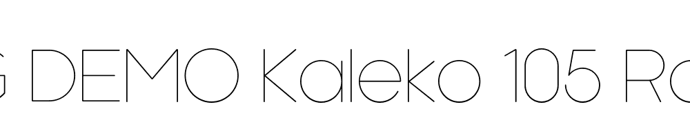  DEMO Kaleko 105 Round Regular