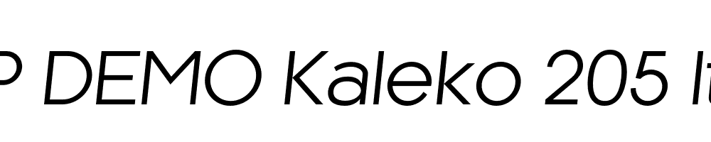 FSP DEMO Kaleko 205 Italic