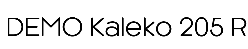  DEMO Kaleko 205 Round Regular