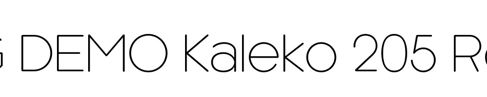  DEMO Kaleko 205 Round Regular