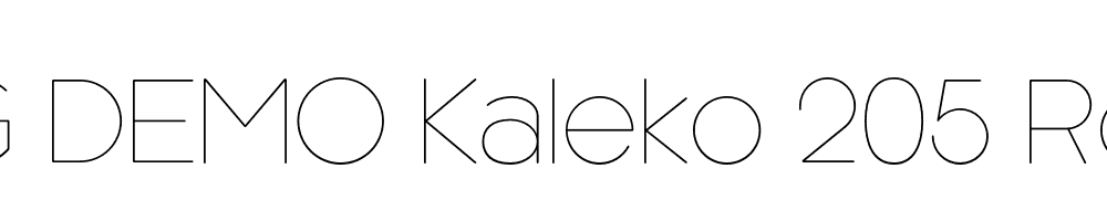  DEMO Kaleko 205 Round Regular