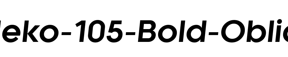 Kaleko-105-Bold-Oblique