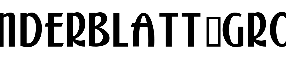 Kalenderblatt Grotesk