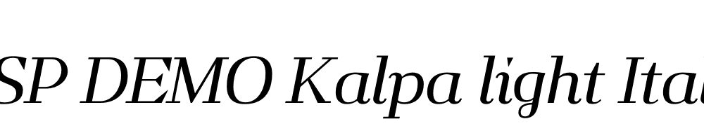 FSP DEMO Kalpa light Italic