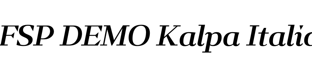 FSP DEMO Kalpa Italic