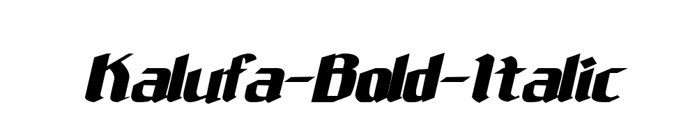 Kalufa-Bold-Italic