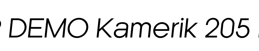 FSP DEMO Kamerik 205 Italic