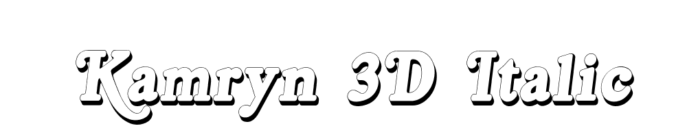 Kamryn-3D-Italic