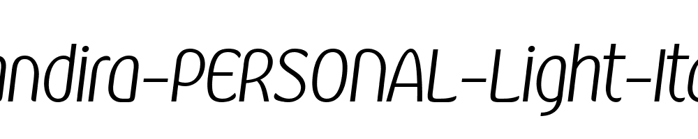 Kandira-PERSONAL-Light-Italic