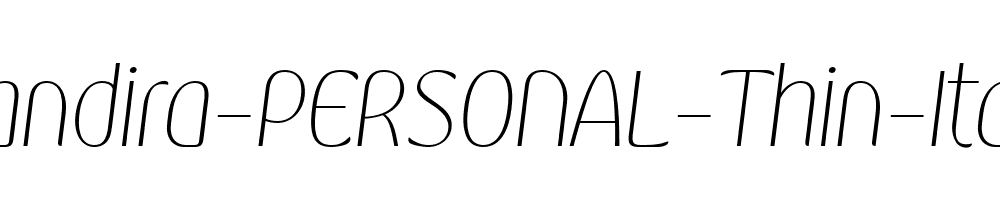 Kandira-PERSONAL-Thin-Italic