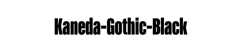 Kaneda-Gothic-Black