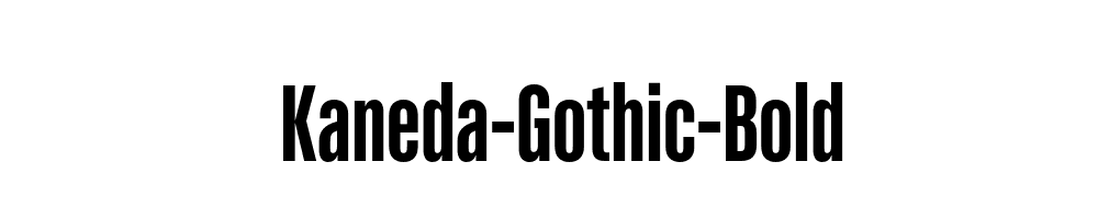 Kaneda-Gothic-Bold