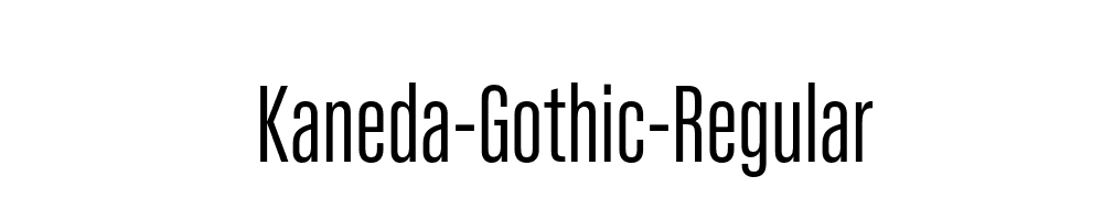 Kaneda-Gothic-Regular