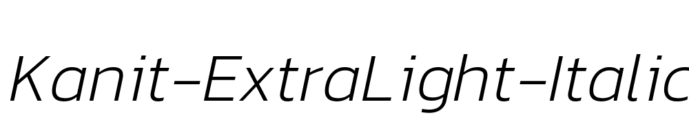 Kanit-ExtraLight-Italic