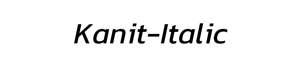 Kanit-Italic