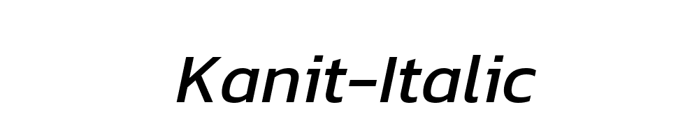 Kanit-Italic