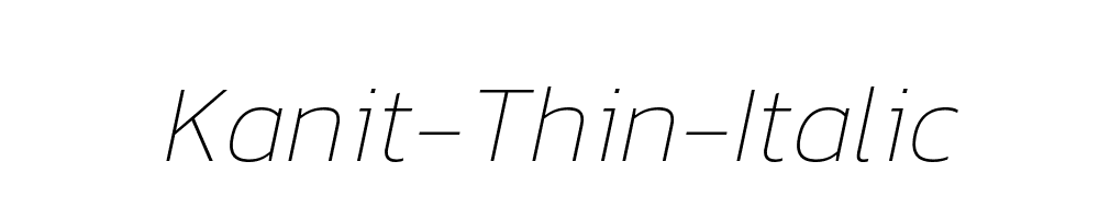 Kanit-Thin-Italic