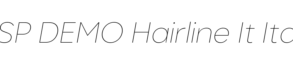 FSP DEMO Hairline It Italic