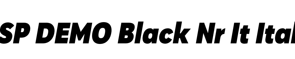 FSP DEMO Black Nr It Italic