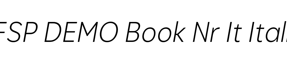 FSP DEMO Book Nr It Italic