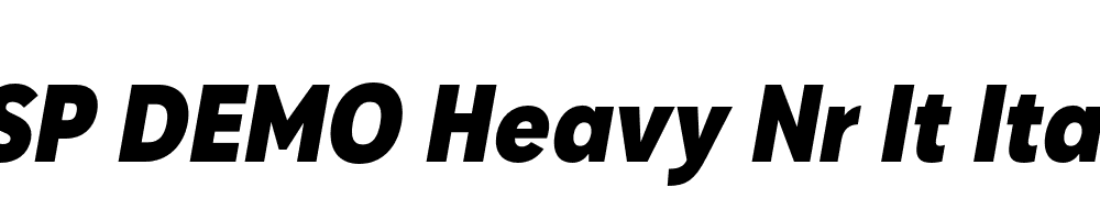 FSP DEMO Heavy Nr It Italic