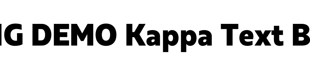  DEMO Kappa Text Black Regular