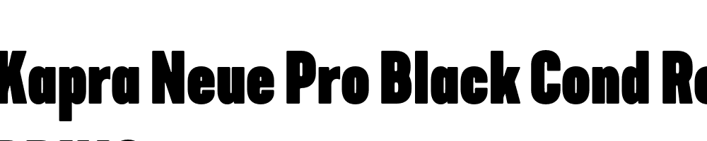  DEMO Kapra Neue Pro Black Cond Rounded Regular