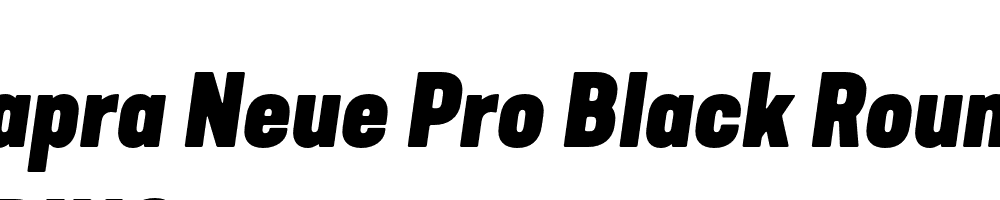  DEMO Kapra Neue Pro Black Rounded Italic