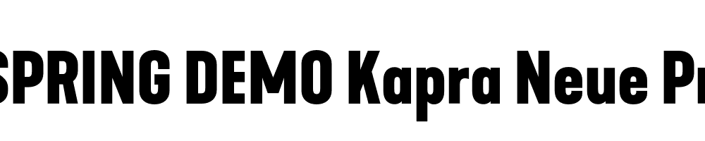  DEMO Kapra Neue Pro Bold