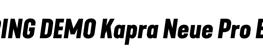  DEMO Kapra Neue Pro Bold Italic