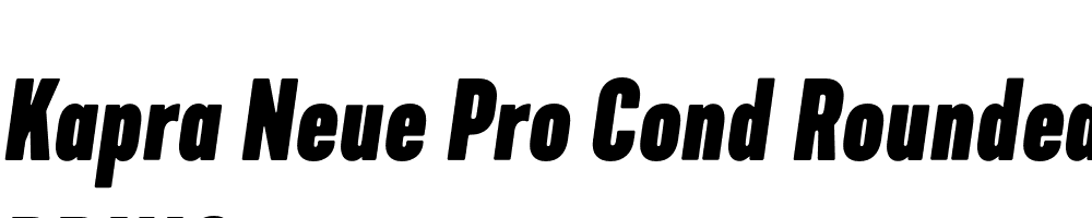  DEMO Kapra Neue Pro Cond Rounded Bold Italic