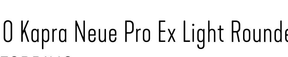  DEMO Kapra Neue Pro Ex Light Rounded Regular