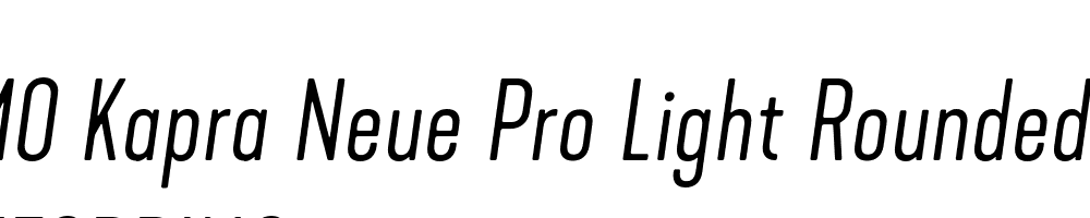  DEMO Kapra Neue Pro Light Rounded Italic