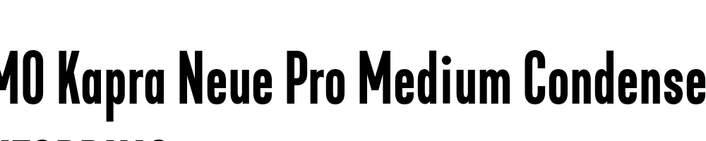  DEMO Kapra Neue Pro Medium Condensed Regular