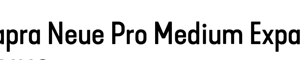  DEMO Kapra Neue Pro Medium Expanded Rounded Regular