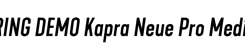  DEMO Kapra Neue Pro Medium Italic