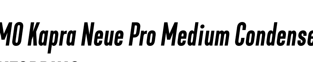  DEMO Kapra Neue Pro Medium Condensed Italic