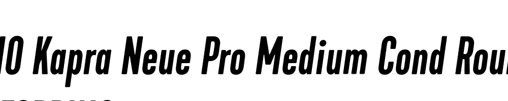  DEMO Kapra Neue Pro Medium Cond Rounded Italic