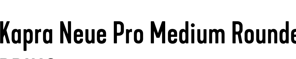  DEMO Kapra Neue Pro Medium Rounded Regular