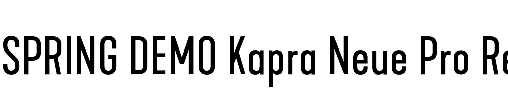  DEMO Kapra Neue Pro Regular