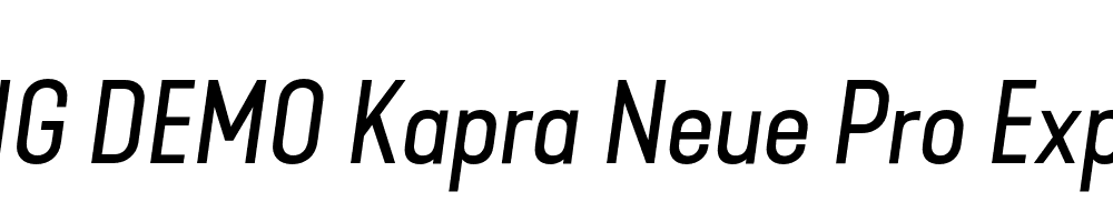  DEMO Kapra Neue Pro Expanded Italic