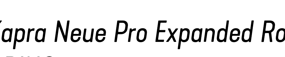  DEMO Kapra Neue Pro Expanded Rounded Italic