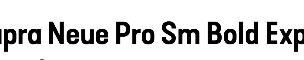  DEMO Kapra Neue Pro Sm Bold Expanded Regular