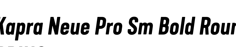  DEMO Kapra Neue Pro Sm Bold Rounded Italic