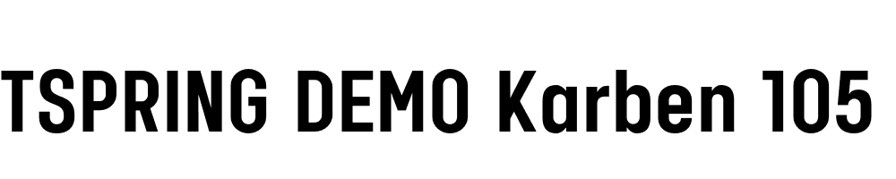  DEMO Karben 105 Bold