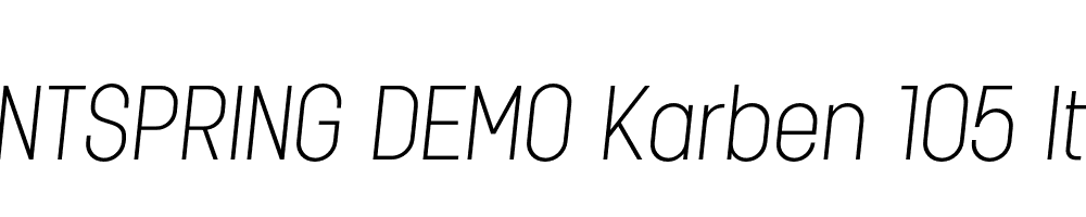  DEMO Karben 105 Italic