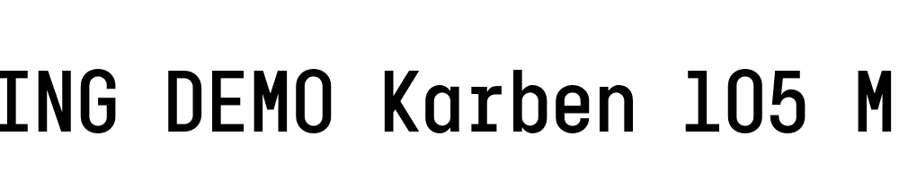  DEMO Karben 105 Mono Bold